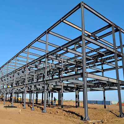 Industrial Light Portal Frame 60m/S Prefabricated Steel Structure Building Shed